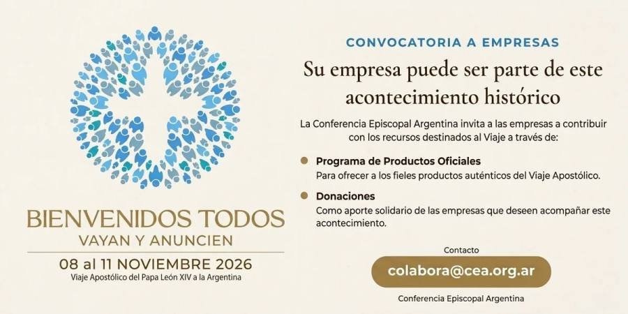 Vaticano abre programa de productos oficiales para la visita del Papa León XIV a Argentina